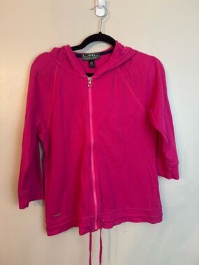 Women’s Ralph Lauren Active Hot Pink Zip Hoodie Large